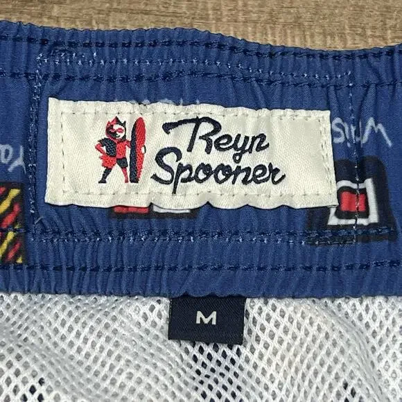 Reyn Spooner Charlie Foxtrot Maritime Signal Flags Swim Shorts 7” Inseam Sz M